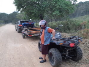 Quadriciclo com Danny de Miranda