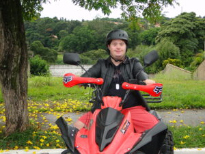 Quadriciclo com Danny de Miranda