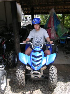 Quadriciclo com Danny de Miranda